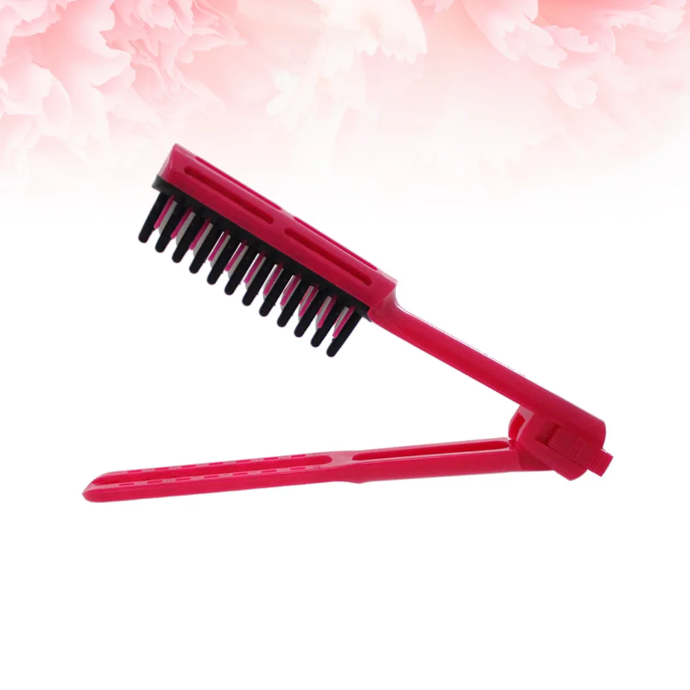 Pettine pieghevole a forma di V Resistente al calore ABS antistatico Pettine per lisciare i capelli Strumento per lo styling da viaggio per uso domestico in salone
