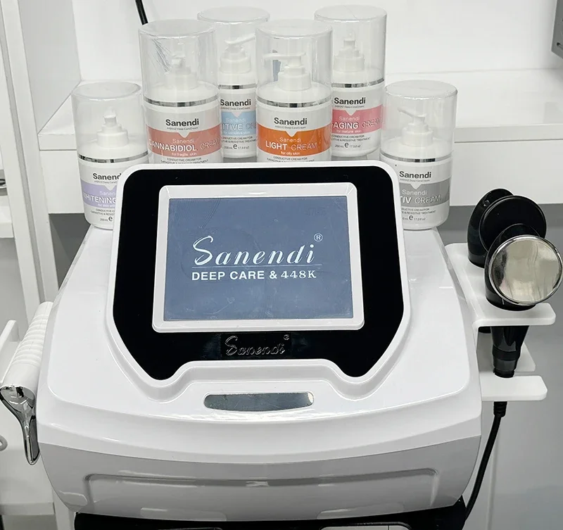 Sanendi INDIBA 448K Face Care Devices Technology Tecar Cavitation Body Care RET CET RF Slim Machine Spain skin tightening