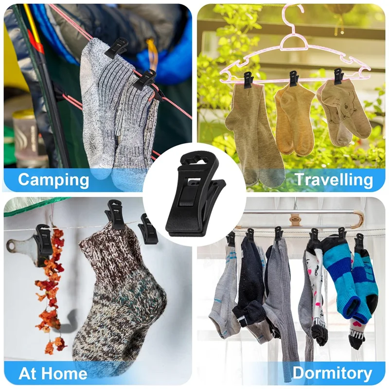 

A05G-60-упаковка зажимов для носков для стирки, портативные держатели для носков с крючками для стиральной и сушильной машины