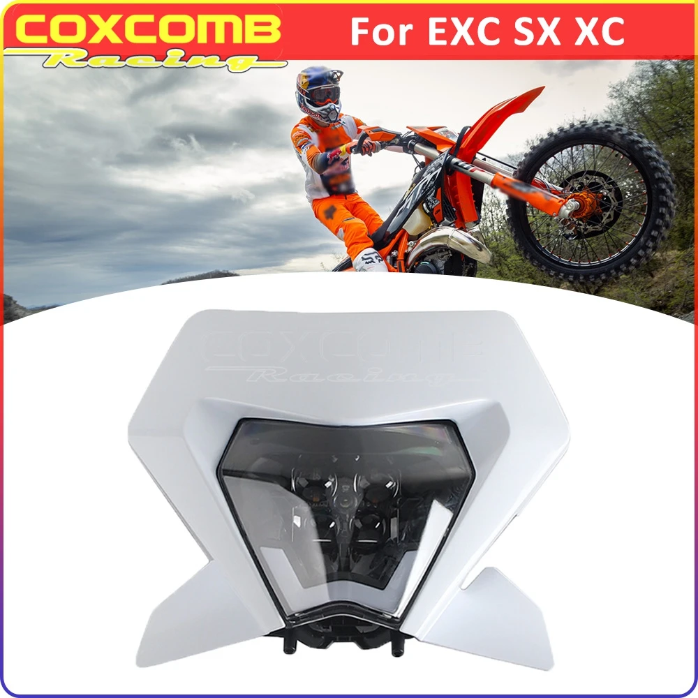 

Для EXC SX XC EXC250 EXC300 EXC450 SX250 SX300 SX450 XC250 XC300 XC450 эндуро мотоциклетная головная лампа, обтекатель, панель фары