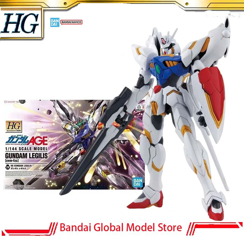 Оригинальный набор для сборки модели Bandai Gunpla HG 1/144 W ‌ Коллекционная сборная модель аниме-фигурки XVM-FZC Gundam Legilis, подарки на Рождество