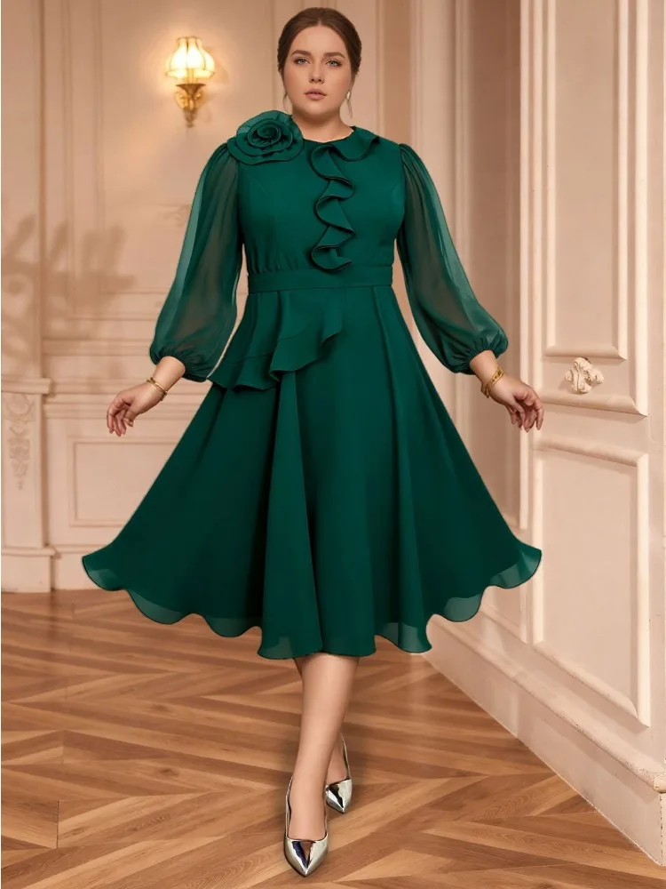 Church green dress-AliExpress