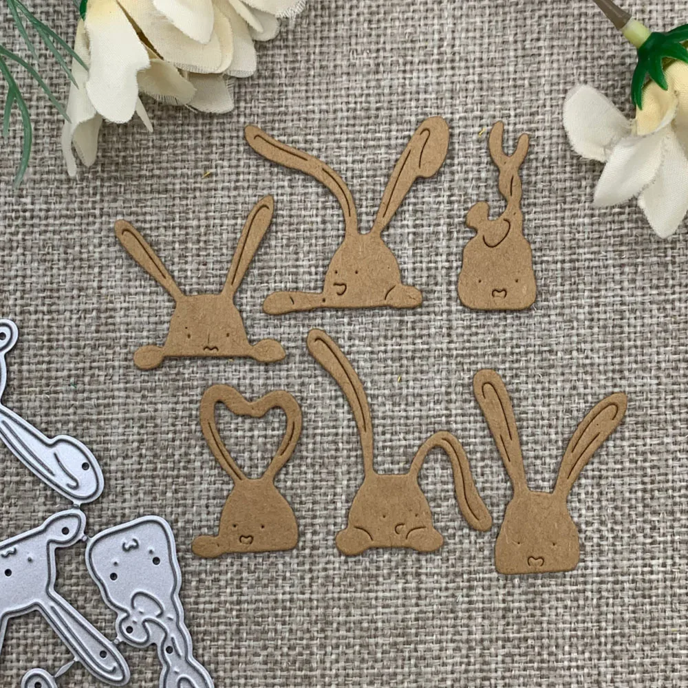 

Easter Bunny Metal Cutting Dies Stencils For DIY Scrapbooking Decorative Handcraft Die Cutting Template Mold