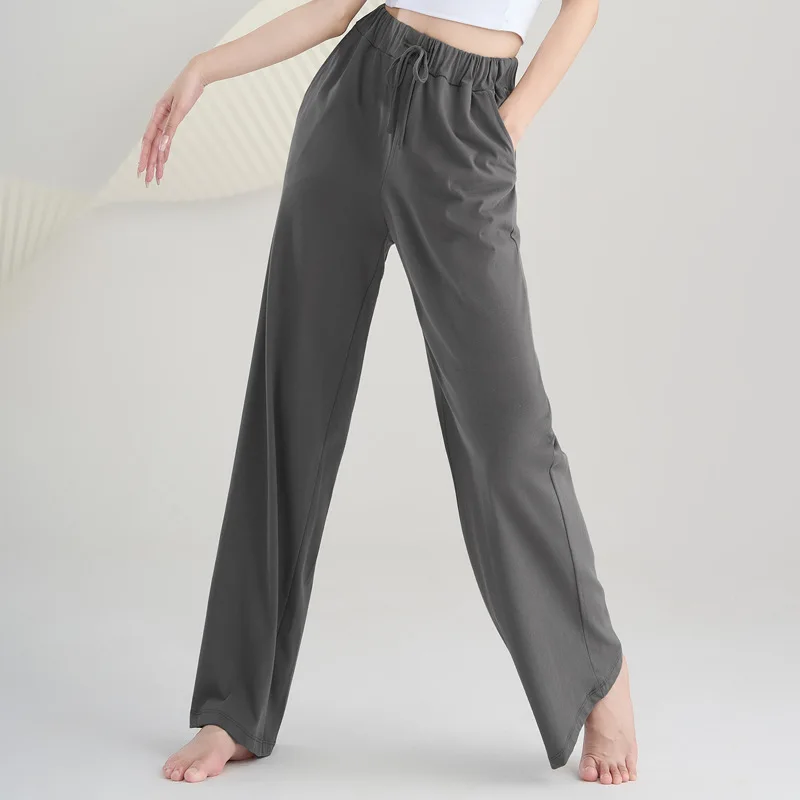 댄스 바지 클래식 댄스 연습복 여성의 우아한 와이드 레그 팬츠 현대 무용 바디 의류 중국어