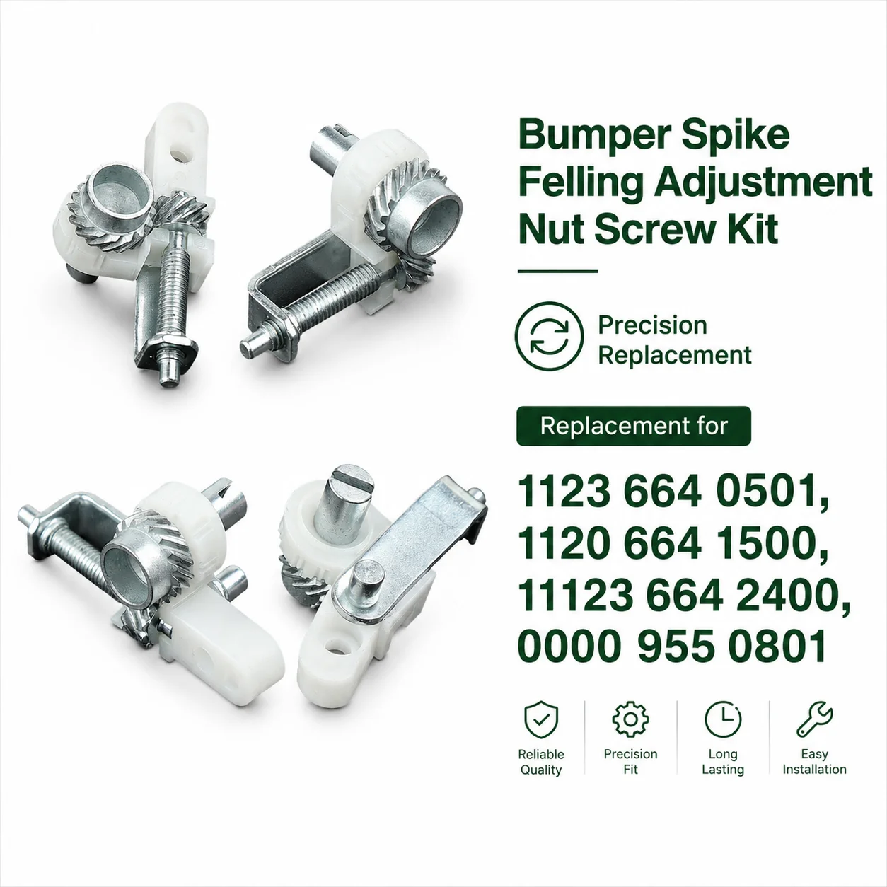 2Pcs Bumper Spike Felling Dog Chain Tensioner Kit For Stihl 017 018 MS170 MS180 Chainsaw Replace 1123 664 0501 1120 664 1500