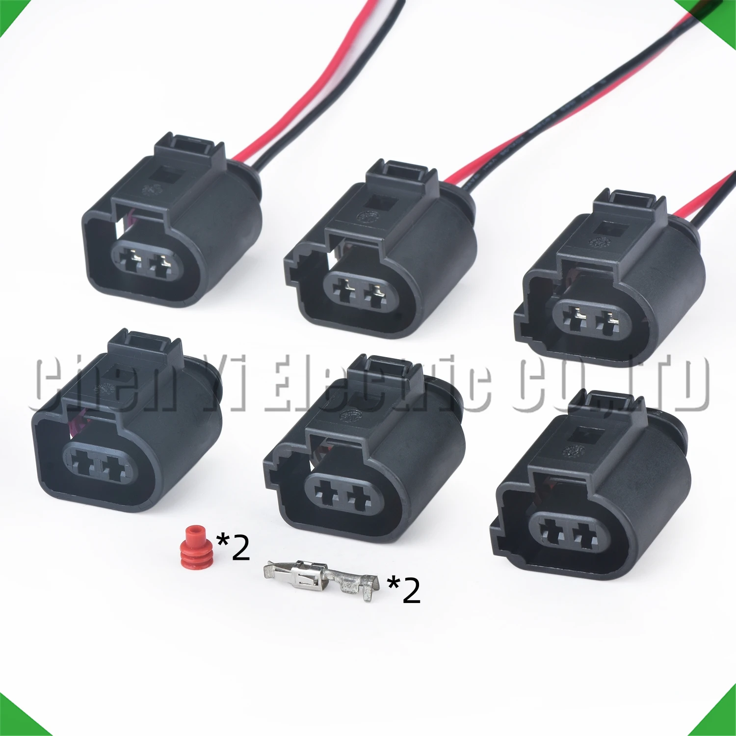 2 Pin Automotive Connectors Parking Brake solenoid valve Wire harness Plug 1J0973722 1J0973722A 6X0973722G 1717692-1 1717692-2
