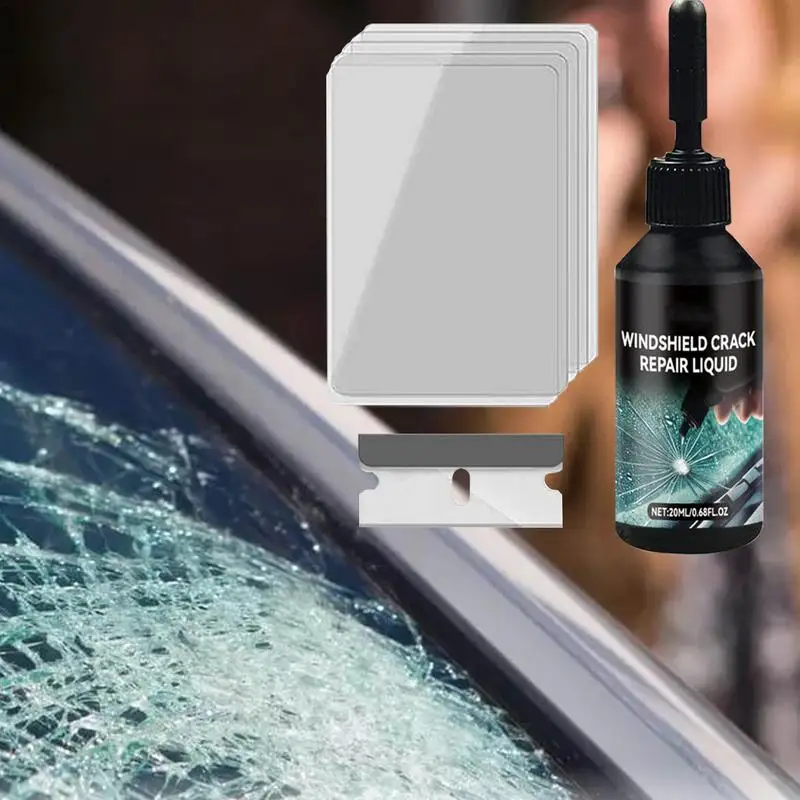 

Car Windshield Cracked Repair Tool Car Window Cracks Gone Glass Repair Fluid Automotive Glass Scratch Crack Restorer Agent