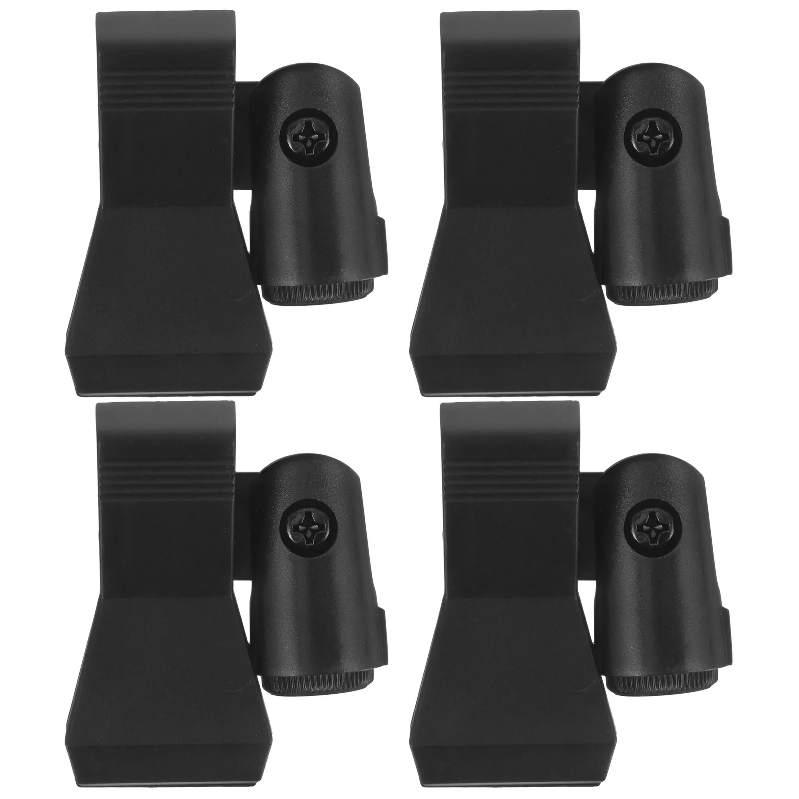 

4pcs Universal Mic St Clip Clips Durable Plastic Metal Holder St Accessories Fits Most Mic Vocal Recording