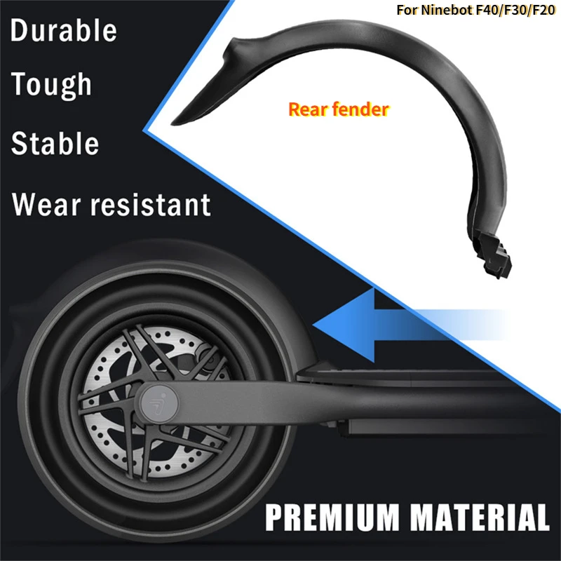 Rear Fender Madguards for Ninebot F20 F30 F40 Electric Scooter Back Mudguard Electric Scooter Accessories Plastic Waterproof