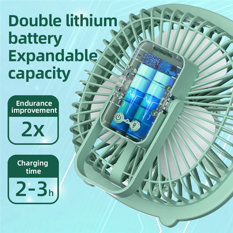 좋은 여름 데스크탑 팬 미니 USB 충전식 바람 휴대용 야외 캠핑 접이식 소형 팬