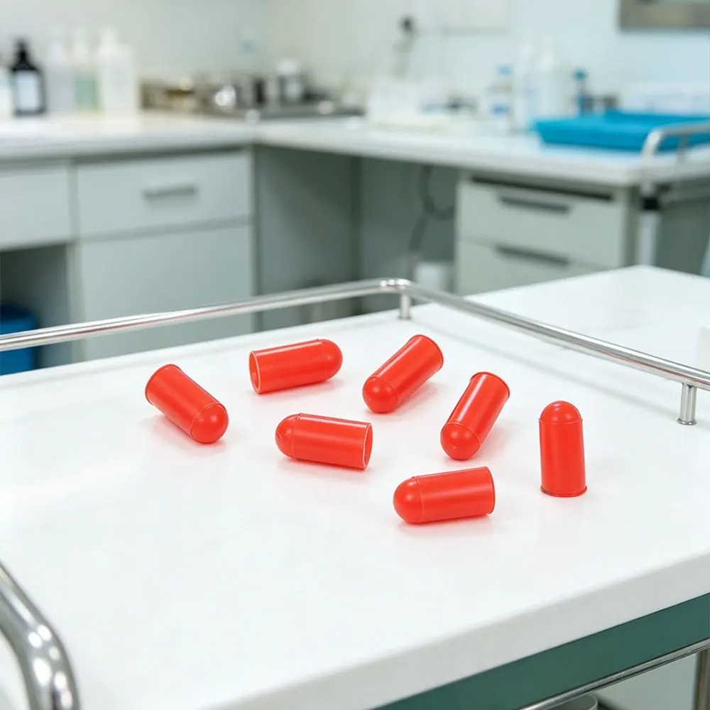 100-1000pcs Food Grade Silicone Rubber Needle Cover Syringe Sealing Test Tube End Cap Accessories - view 5