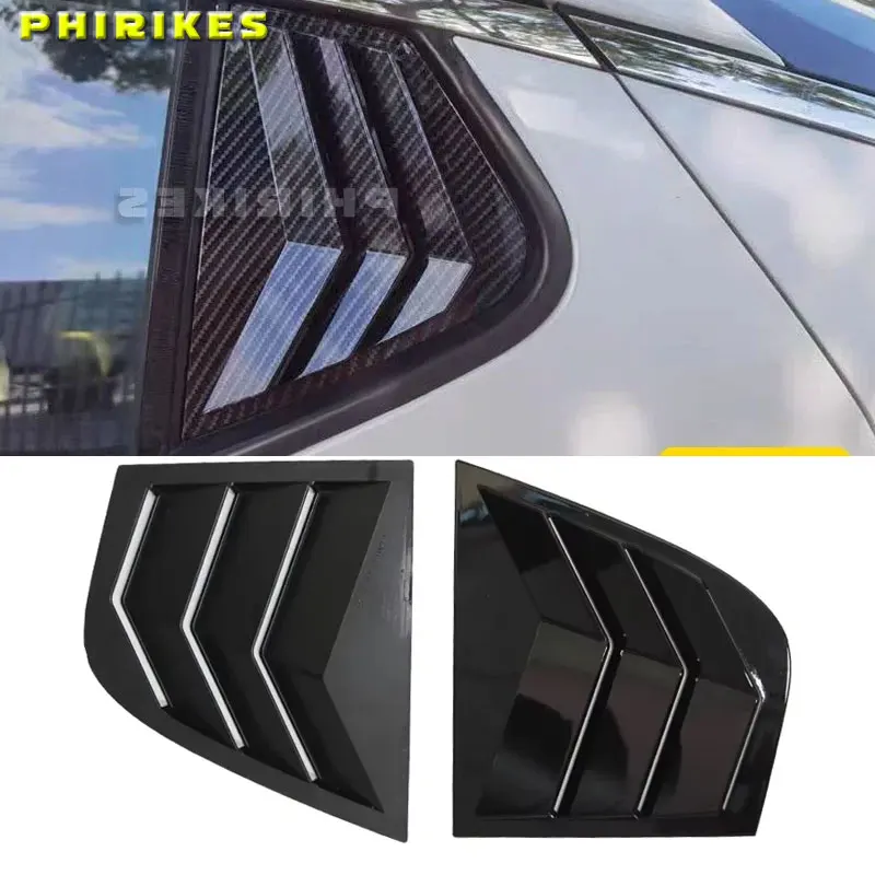 Para Kia Stinger 2018 2019 2020 2021 2022 2023 2024, cubierta de persiana de ventana trasera de coche, pegatina embellecedora de ventilación lateral Exterior