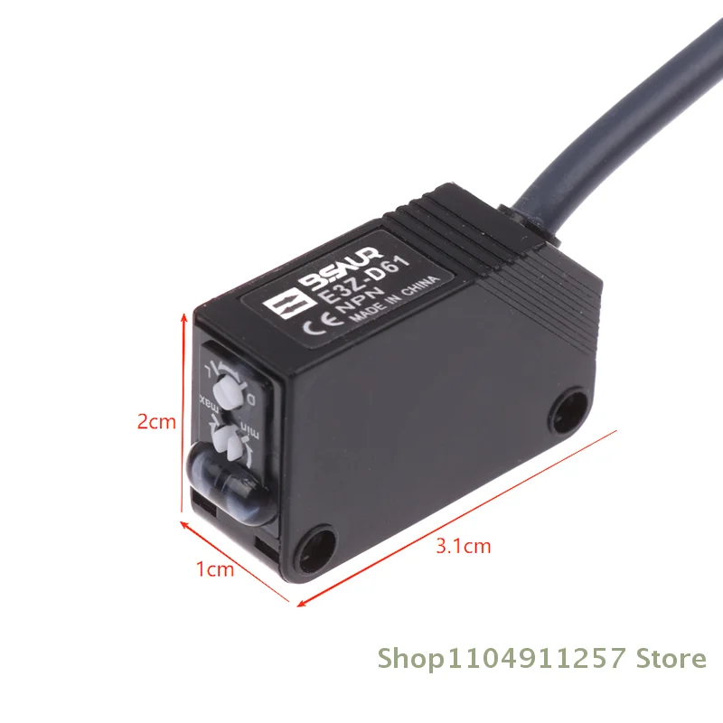 E3Z-D61/D81/D62 Saklar Reflektif Umpan Balik Sensor Optik Difusi Saklar Sensor Deteksi Sebaliknya Jarak Deteksi 2M
