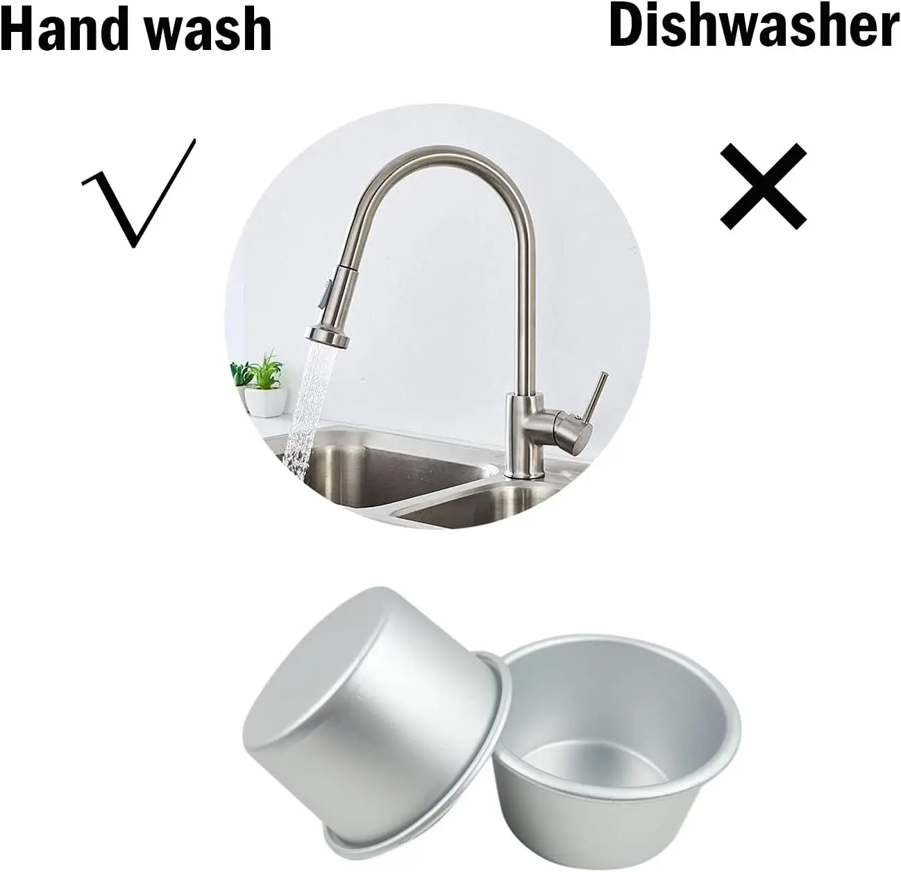 6-Pack Aluminum Popover Pan – Large Individual Muffin Molds for Soufflé, Molten Cake, Pudding, Egg Tart &Brownie - Image 4