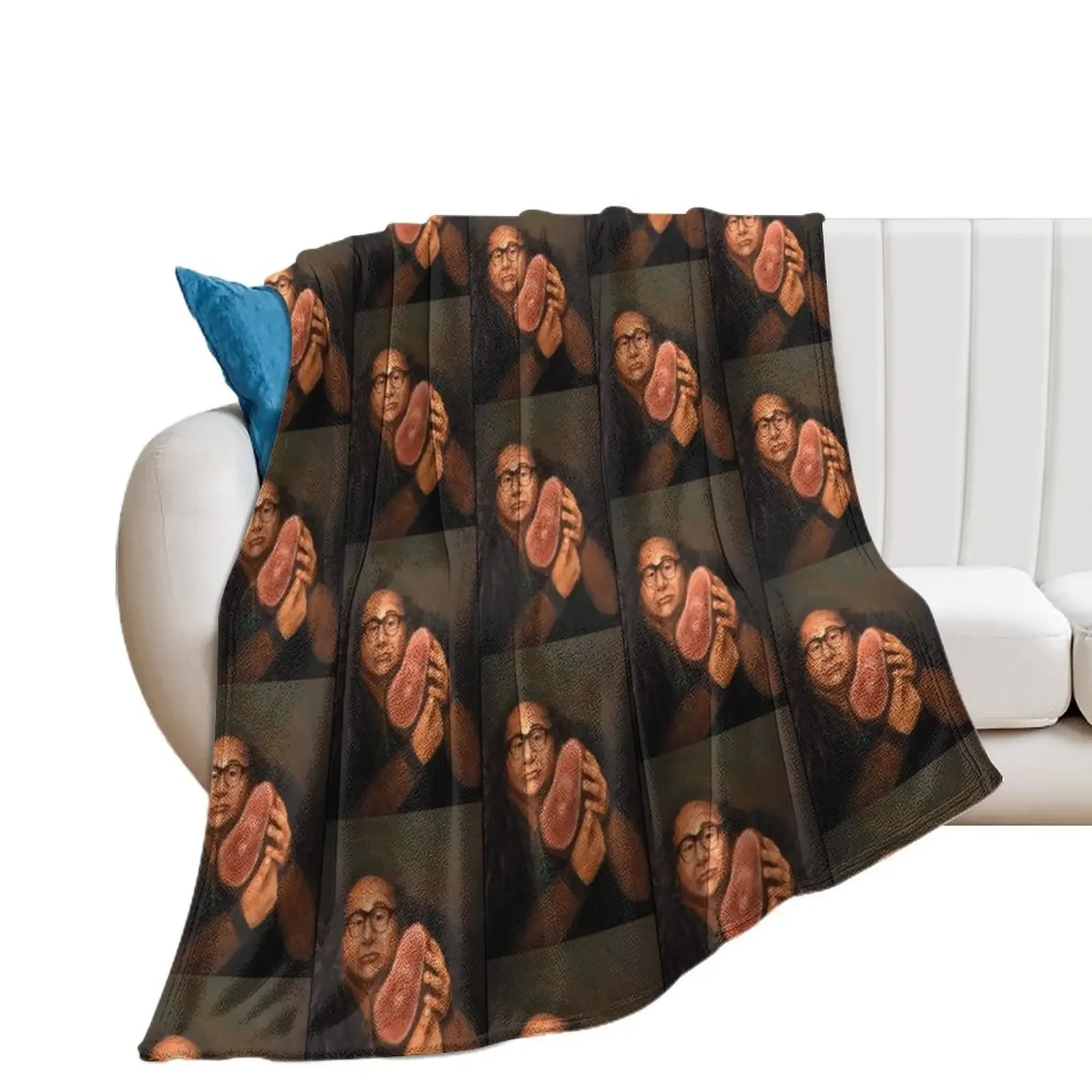 Danny Devito and his Beloved Ham Throw Blanket Thin Tourist decorative Blankets Sofas Of Decoration Blankets