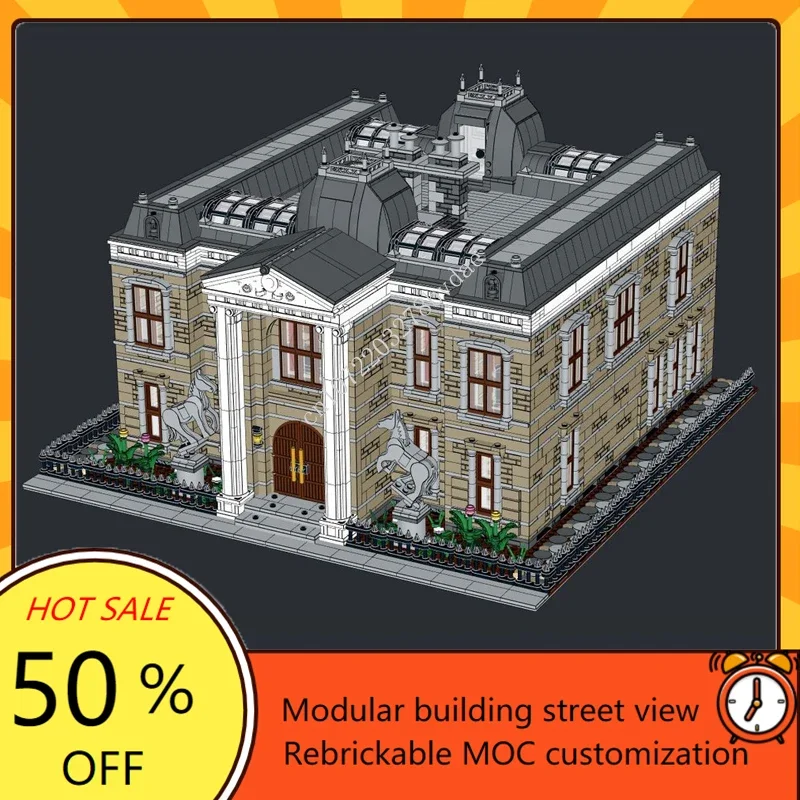 

11645 шт. Wayne Manor MOC, креативный вид на улицу, архитектура, сделай сам, образовательная сборка, головоломка, технология, детские игрушки на день рождения, подарки