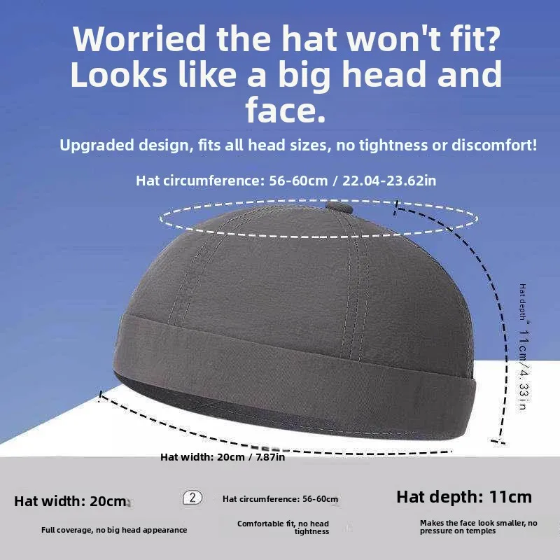 Summer Quick Dry Thin No Brim Women's Style Chinese Style Pure E-Commerce Sale Ultra Thin All Season Wear for Men And Women