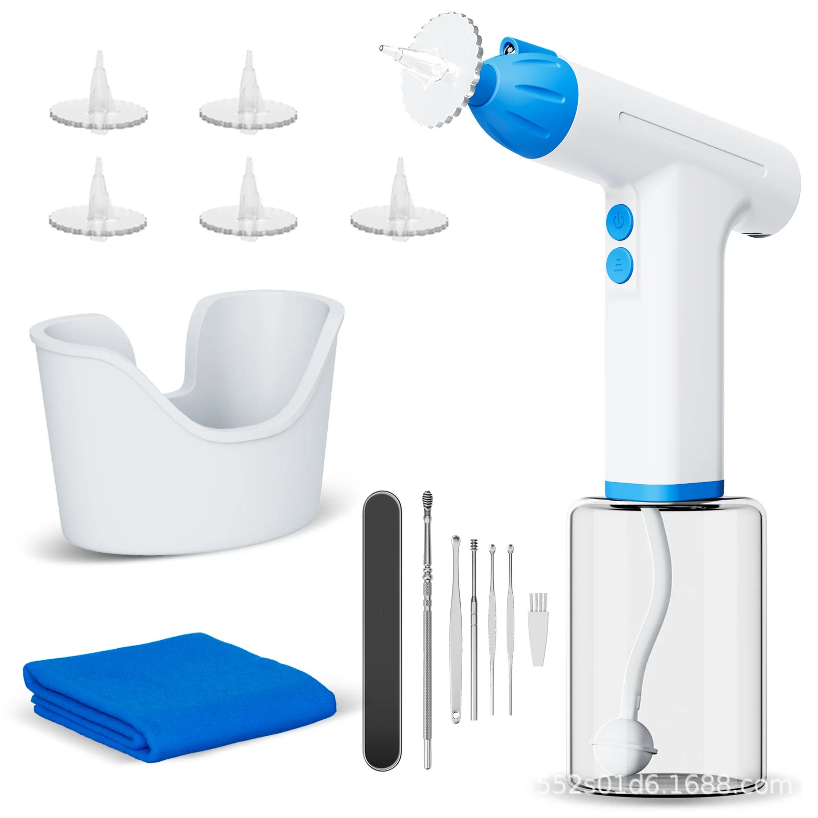 Electric Ear Wash Household Convenient Ear Cleaner Earwax Cleaning Tool with LED Light Ear Punch