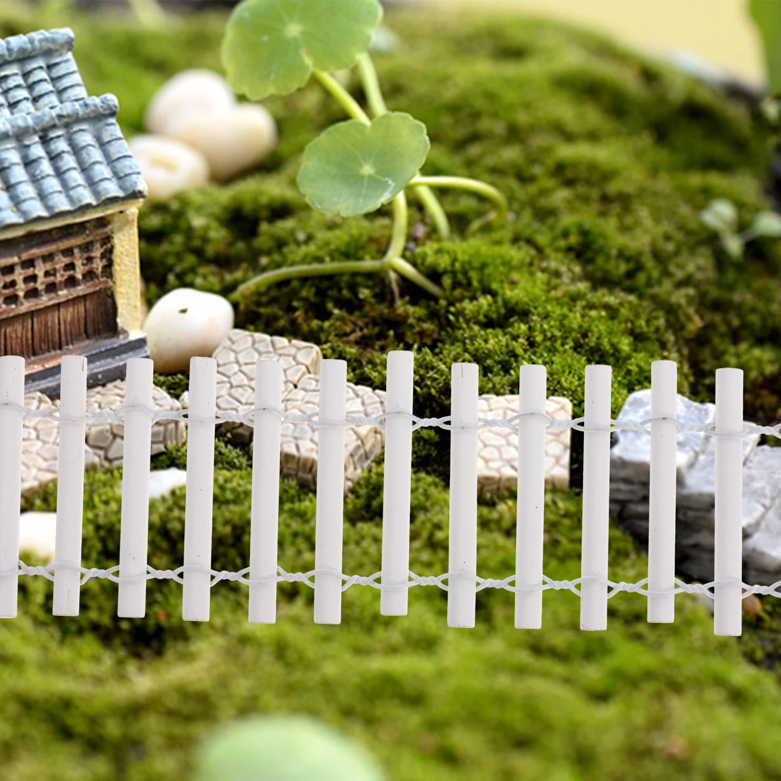 

Realistic Mini Wooden Fence for Micro Garden DIY Decoration Small Scale Landscape Modeling Bonsai Farm Decorative Fencing