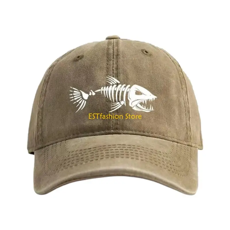 Y5GC Fishbone Detail Baseball Cap Comfortable Beach Travel Sun Hat Adjustable Design For Hiking And Daily Fashion