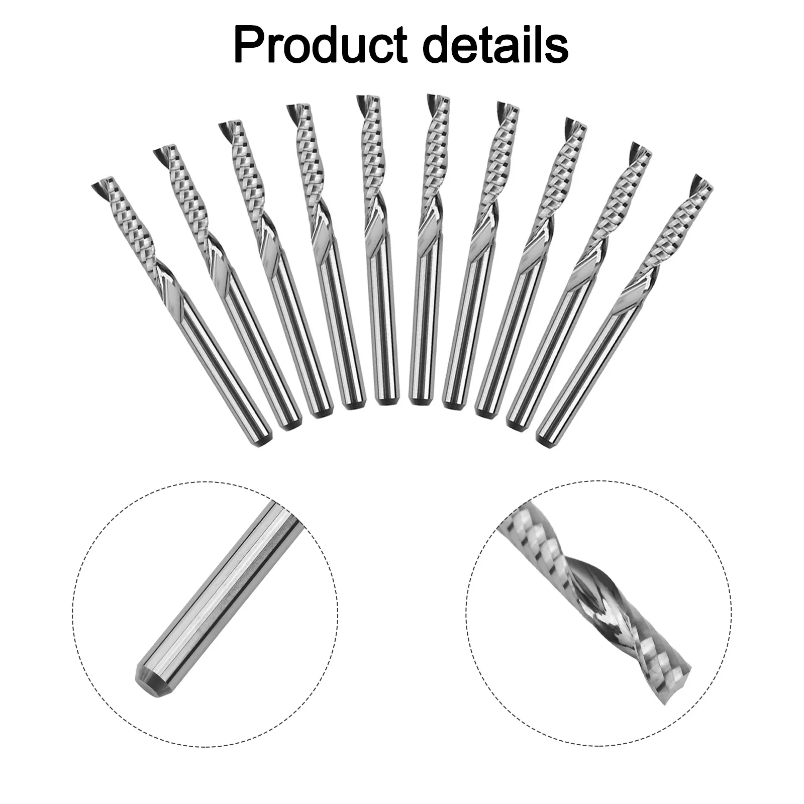 

3D-тиснение 3,175 мм фрезы с ЧПУ, набор твердосплавных фрез, режущие инструменты с ЧПУ, производительность фрезерования и резки