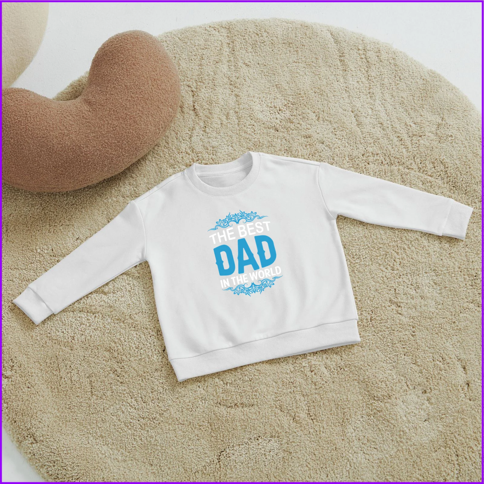 The Best Dad In The World Father'S Days Gift Sja1521 Kids Boys Girls Hoodies Sweatshirts Tops Teen Clothes Rainbow Friends High