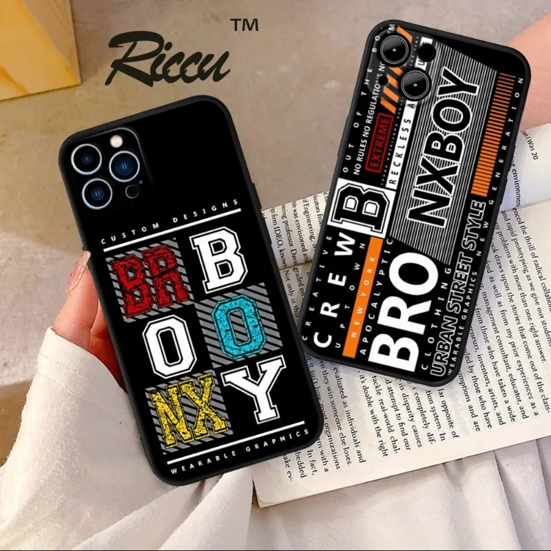 Bronx Boy No Rules Phone Case FOR IPhone 14 13 11 12 Pro 8 7 Plus X Pro MAX XR XS MINI Soft Silicone Black Covers