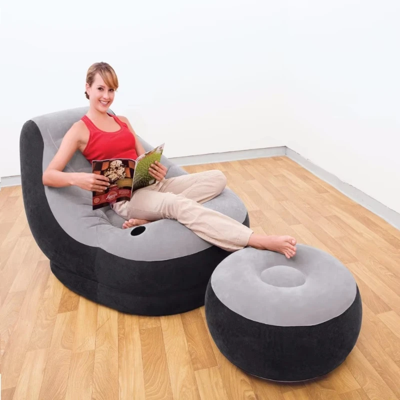 Inflatable recliner air sofa chair living room outdoor bedroom use leisure home furniture
