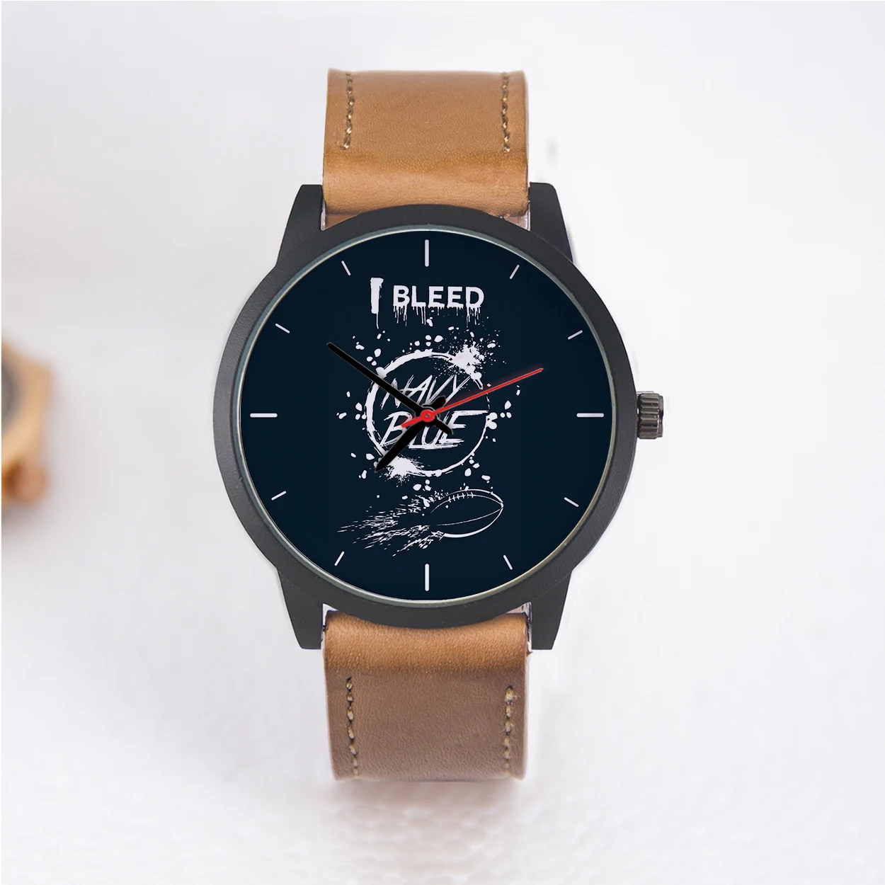 

Черные подарки для мужчин Bleed Man Watch Dial Темно-синий американский футбол Сувенир Подарок Розовое золото Мужские часы Вентилятор Серебро Naviforce