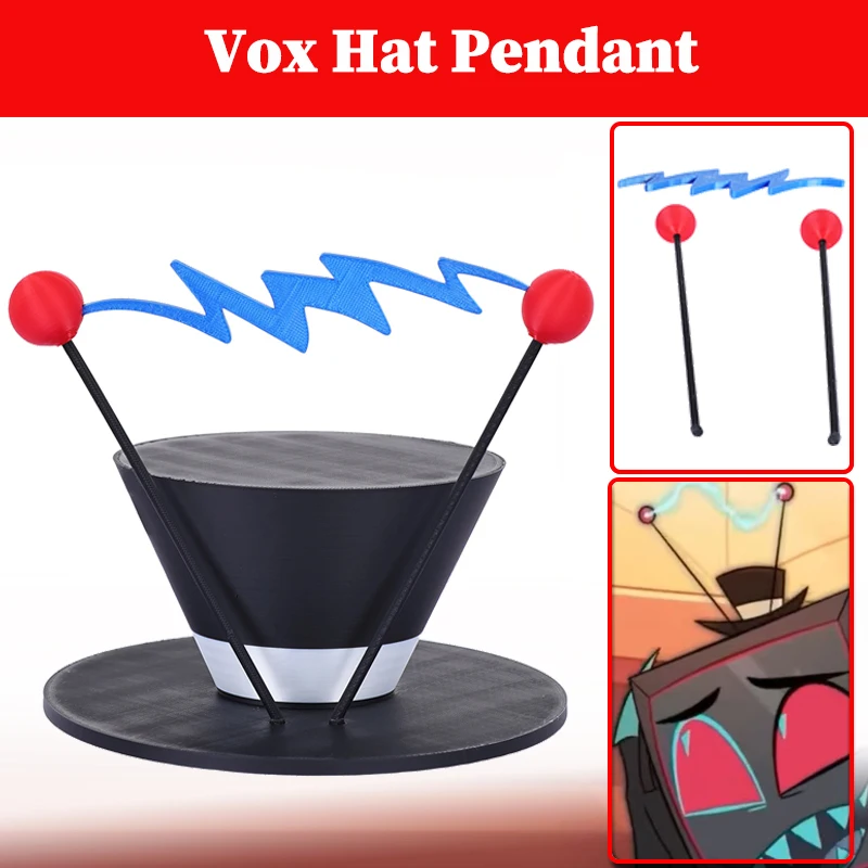 

Hazzbin VOX шляпа орнамент ТВ Hell Inn косплей костюм аксессуары головные уборы кулон подарки домашний декор для взрослых фантазия реквизит на Хэллоуин