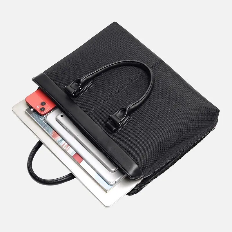 حقيبة أعمال للرجال، حقيبة اجتماعات ذات سعة كبيرة، حقيبة كمبيوتر محمول أكسفورد مقاومة للماء لللباس والحفلات التنكرية