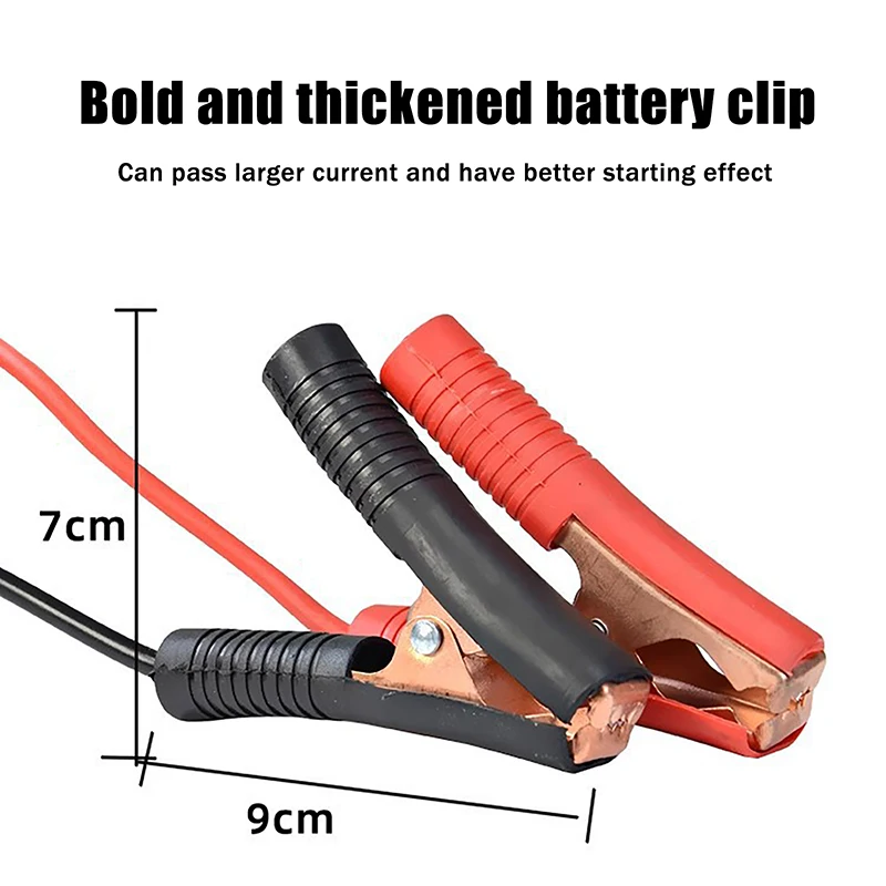 New Car Lithium Battery Converter Charger Clip Auto Igniter Jump Starter For  Booster Cable Adapter Emergency Power DIY Tools