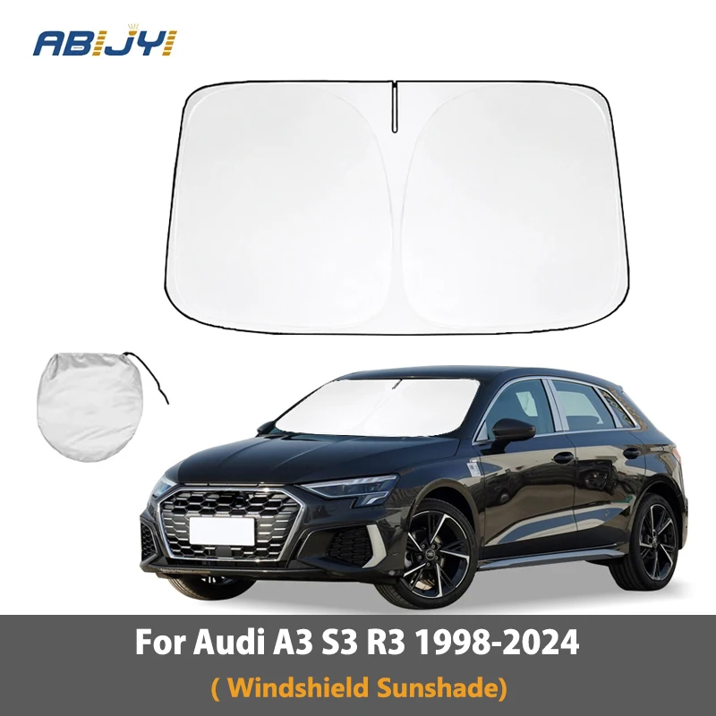 

For Audi A3 S3 R3 1998-2024 Car Sunshade Sun Shade Front Rear Window Film Windshield Visor Cover UV Protect Reflector