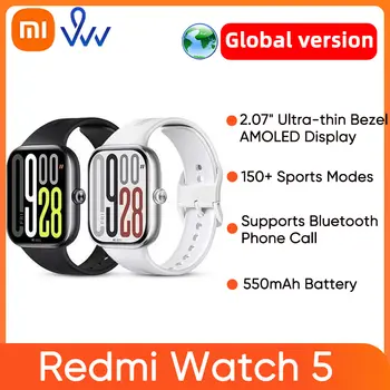 全球版小米 Redmi Watch 5 2.07 吋 AMOLED 顯示器 150 多種運動模式 550mAh 電池 心率血氧監測 10 最佳銷售 紅米智慧手錶 - №6
