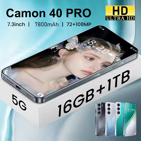 Camon 40 Pro 2025 Original Tablet 7.3 inch HD 4K Android 15 16GB+1TB 7800mAh Battery 4G 5G Dual Sim Card WiFi GPS Google