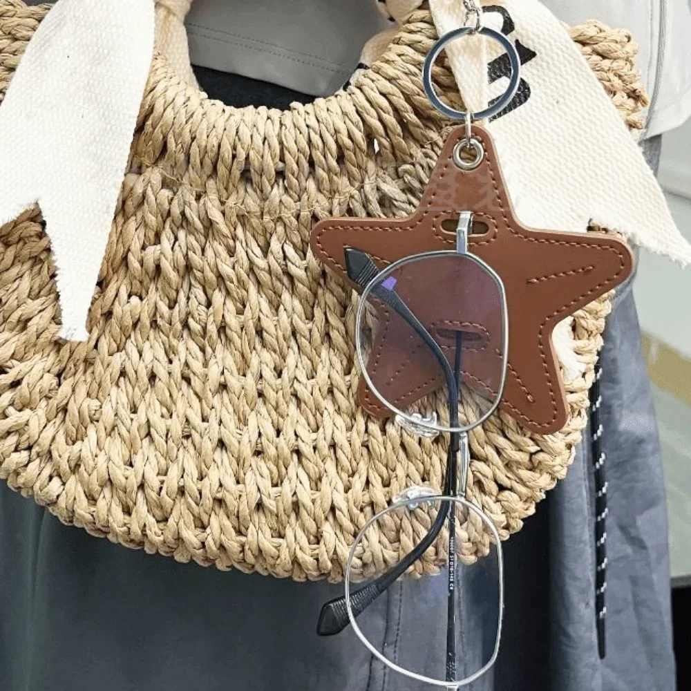 Trendiger Pentagramm-Stern Schlüsselanhänger DIY Cartoon-Taschenanhänger Koreanischer Kreativer Sonnenbrillen-Taschenanhänger Taschenornament – Detail 7