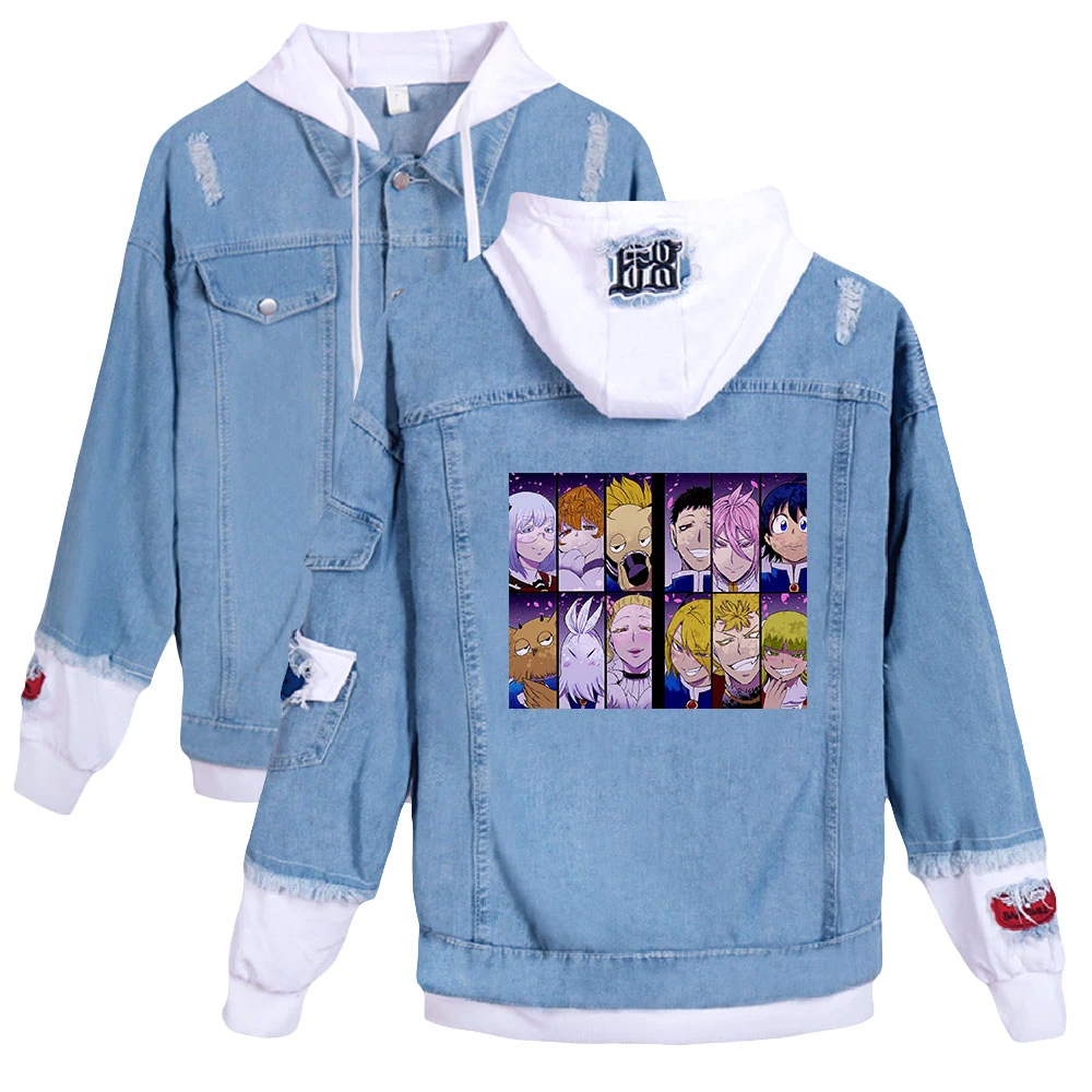 Welcome to Demon School! Iruma-kun 2D Denim Jacket South Side Serpents Streetwear Tops Women Harajuku Denim Clothing Female