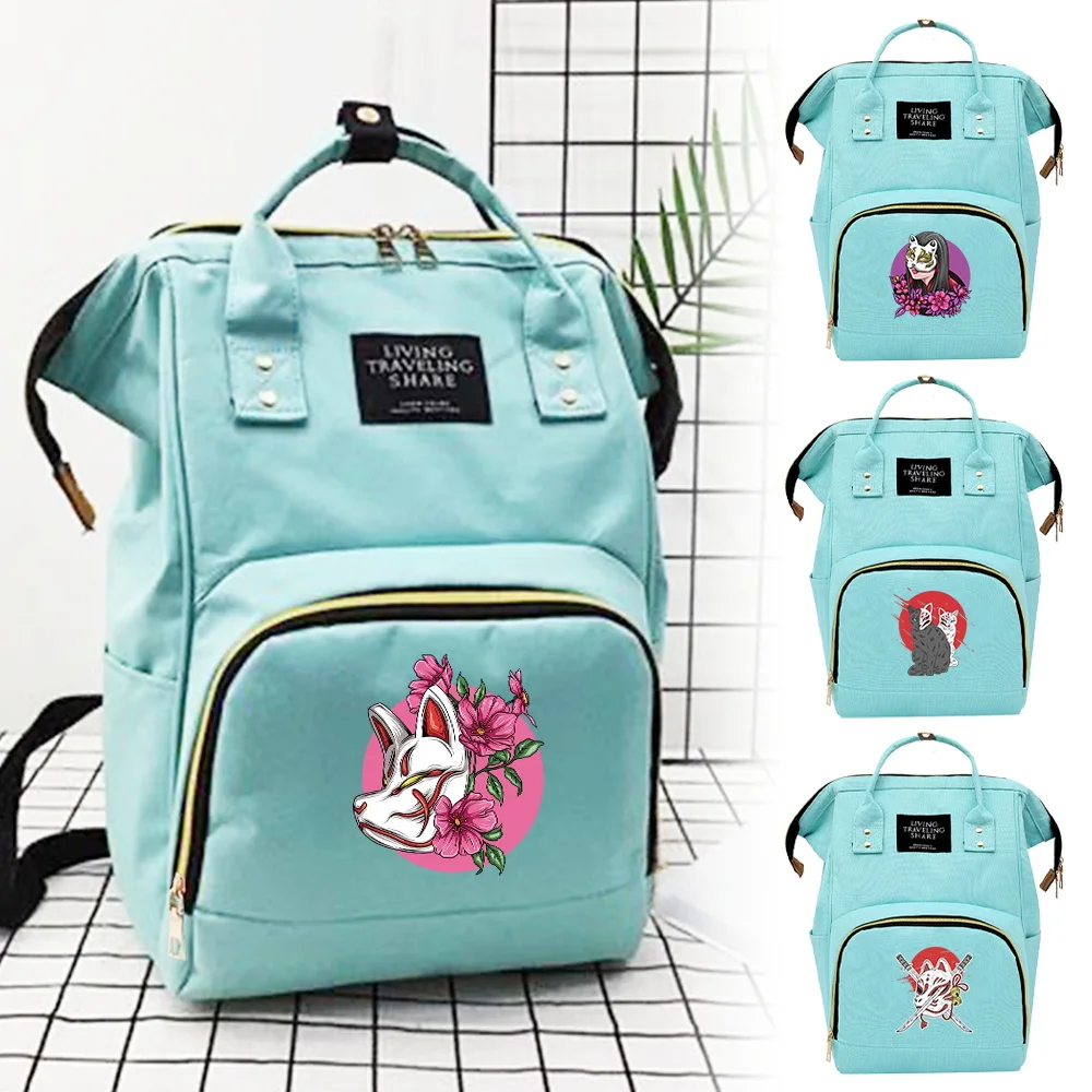 

Mommy Backpack Protable Nappy Bag with Compartments Light Weight Mommy Diaper Backpack Mask Series Large Capacity