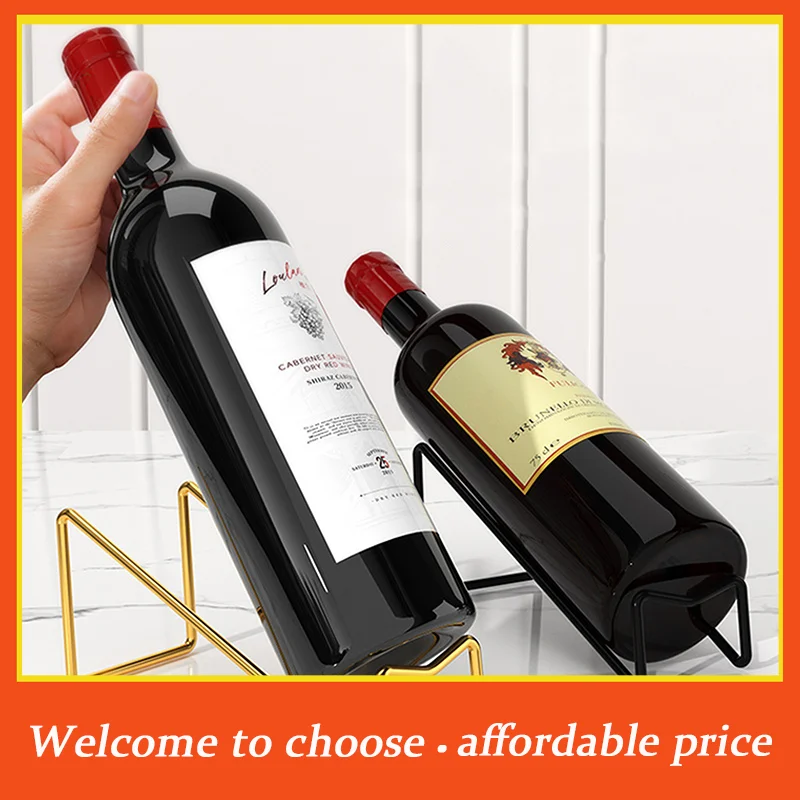 **1pc new Wine Bottle Rack Countertop Wine Bottle Display Rack Wine Storage Rack Simple Home Counter Decoration'