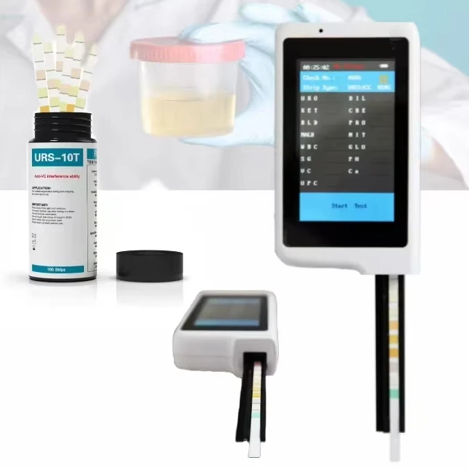 Portable Urine Analyzer Bluetooth+USB,10/14 parameter test strips,Home/clinic use rapid test