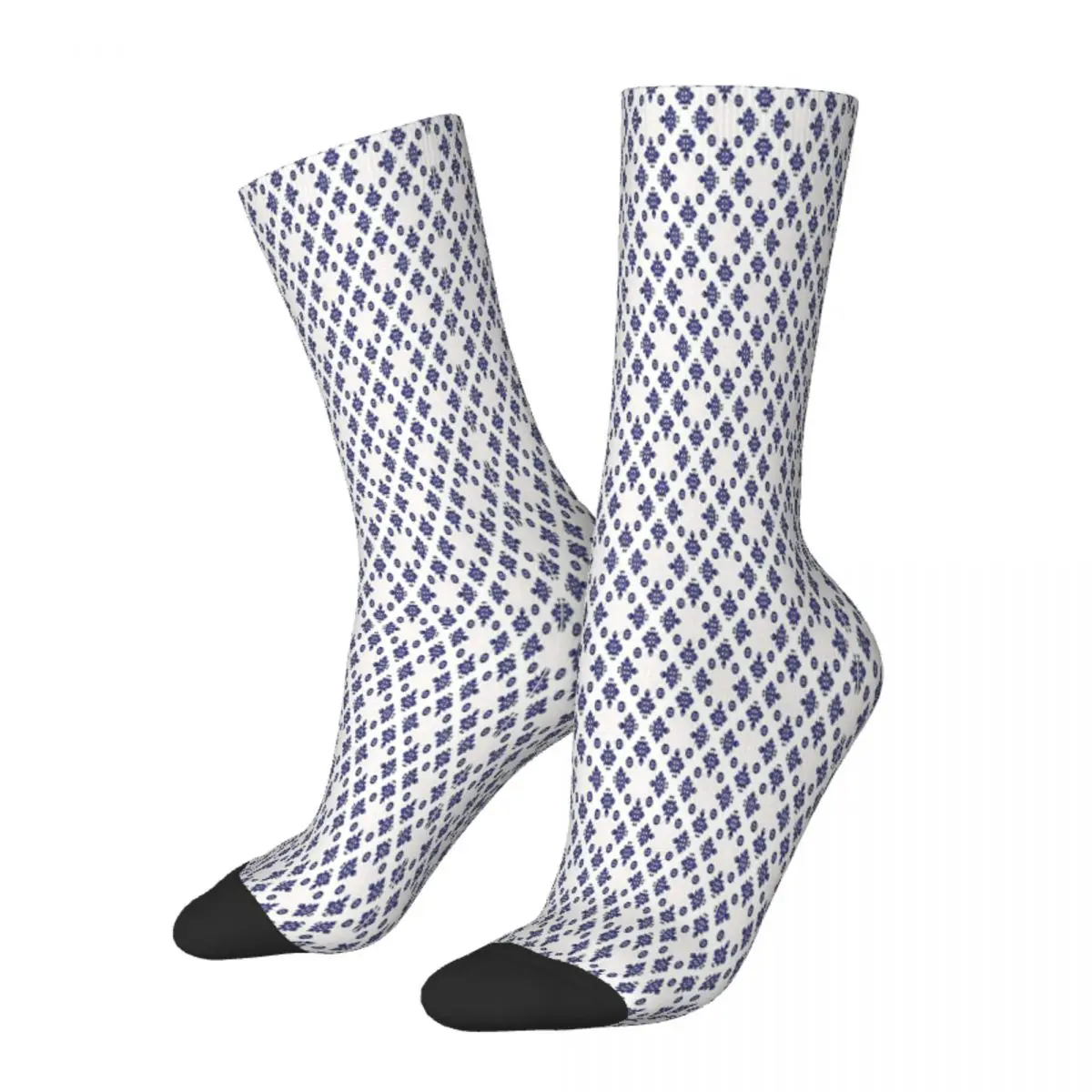 Cross Pattern Light Blue Ethiopian Cross Art Socks Male Mens Women Spring Stockings Polyester