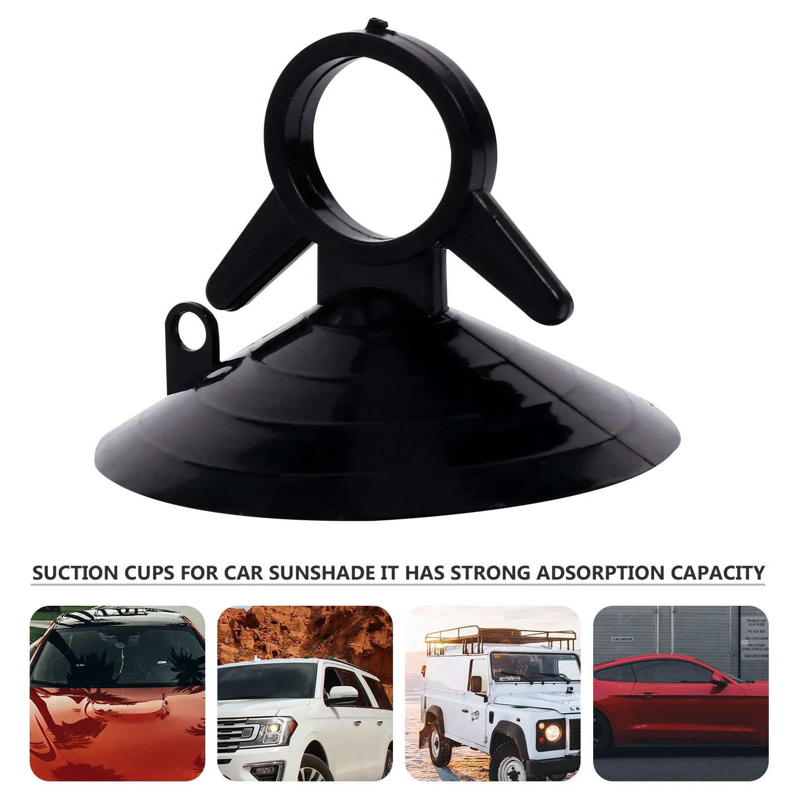 50Pcs Dovetail Pull Ring Suction Cup 45Mm Car Sunshade Sucker Reliable Fixing for Car Interior Parts Window Hanging Accessories