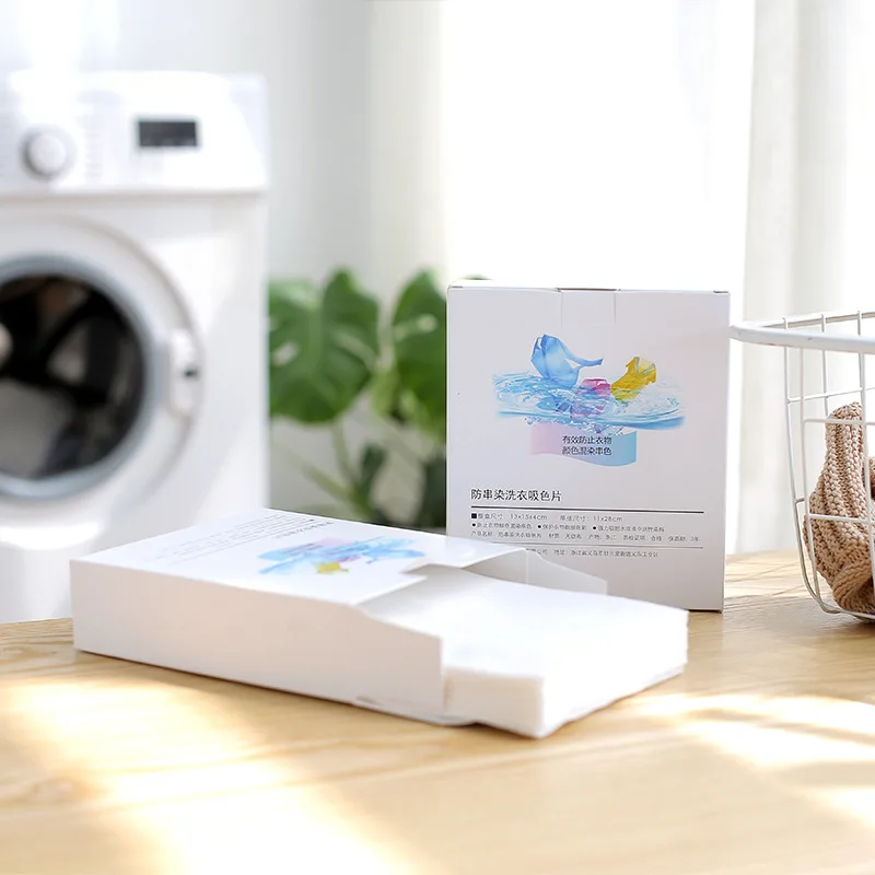 

Nymph Anti-Staining Color-Absorbing Paper Clothes And Pants Mixed Color Remove Sheets Home Washing Machine Protect Clothes Tools
