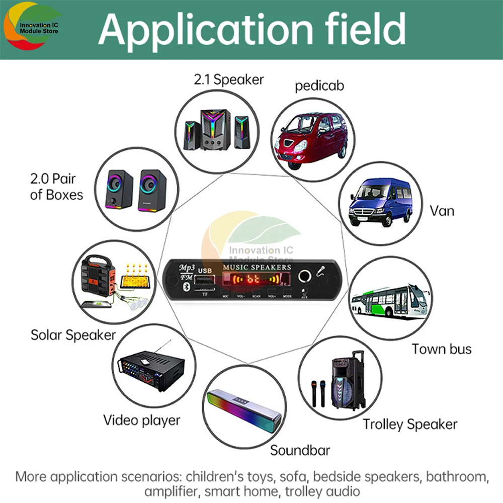 Dc 12V MP3 Bluetoot… - image