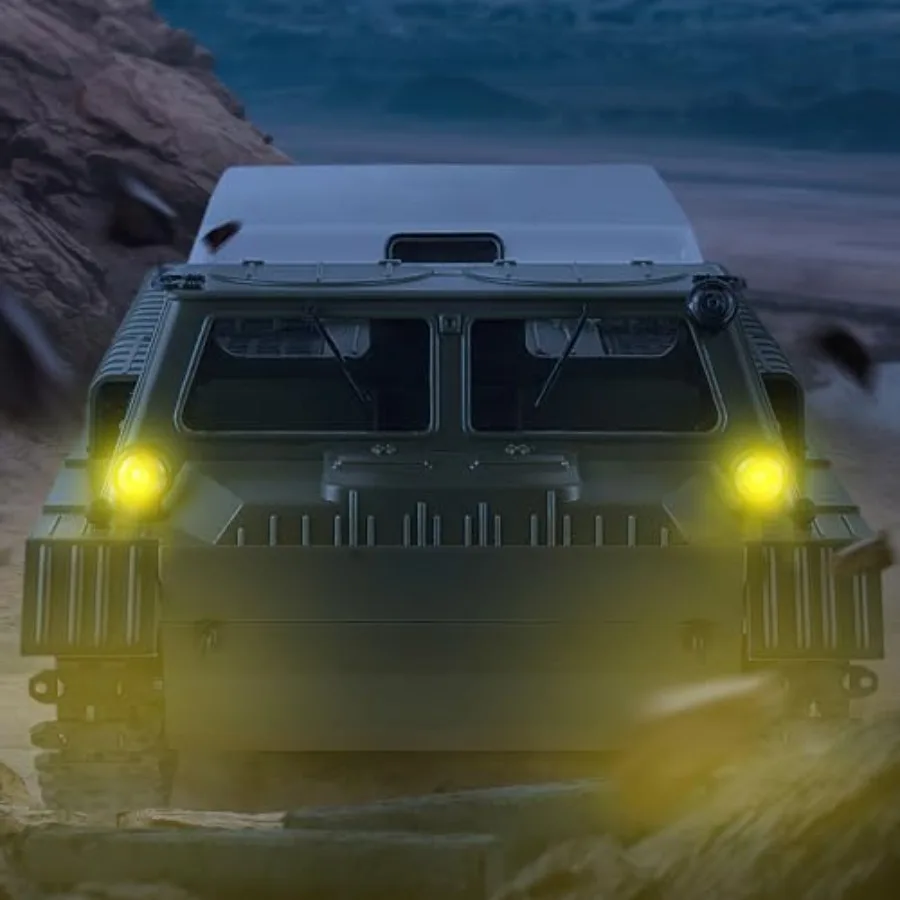 リモコン戦車軍用輸送車両 2.4G クローラーカー RC オフロード陸軍装甲トラック 全地形対応 大人向けおもちゃ