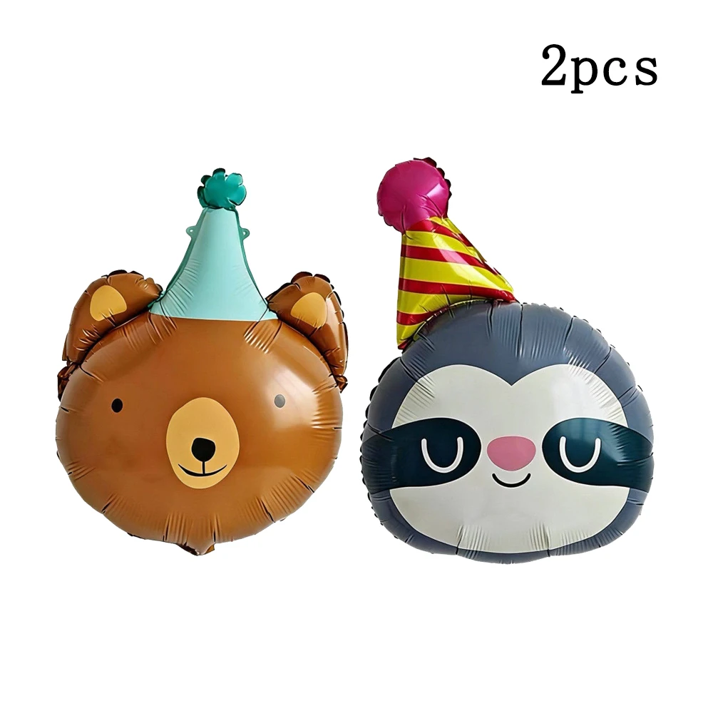 Circus Cartoon Dieren Folieballonnen Schattige Beer Koala Leeuw Aap Kat voor Kinderen Verjaardagsfeestje Decoratie Scène-indeling Foto-rekwisieten