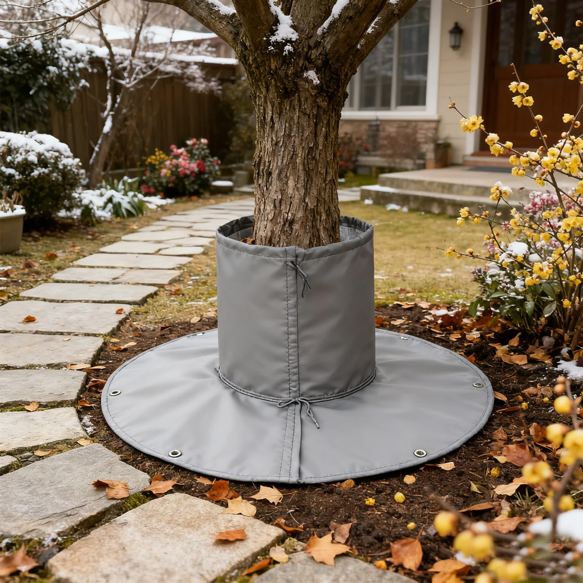 

Tree Root Insulation Protective Cover Plant Winter Plants Outdoor Protector Covers Garden Geotextiles Wintering Care Accessories