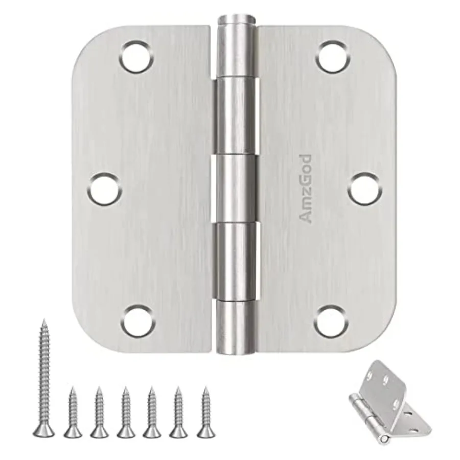 

Door Hinges - 0 Door Hinges.5 Inch Rounded Interior Satin Door Hinge with 5/8" Radius - Flat Iron Residential Standard/2 Inch S