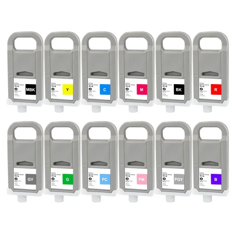 1PCS PFI706 pigment Ink PFI-706 Ink Cartridge Compatible for Canon iPF 8400 9400 8410 9410 iPF8300 8400S Printer with Chip 700ML