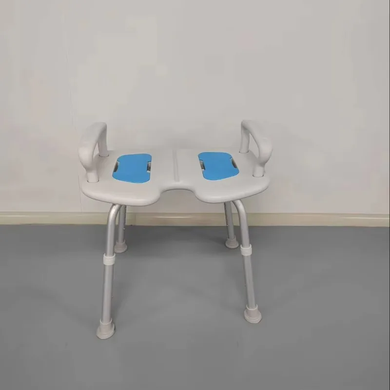 Folding Bath Stool Anti-Slip Armrests Elderly-Friendly Shower Wall Seat Bathroom Safety Equipment Convenient Chair
